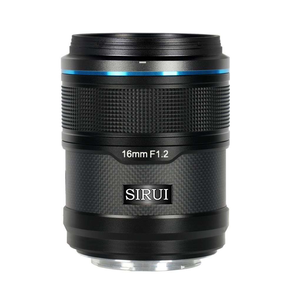 Sirui Sniper 16mm F1.2 APS-C/S35 Auto-Focus Obiettivo (E Attacco, Nero, Carbon Fiber)