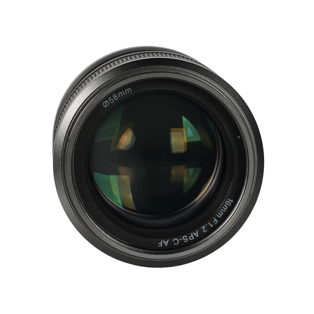 Sirui Sniper 16mm F1.2 APS-C/S35 Auto-Focus Obiettivo (E Attacco, Nero, Carbon Fiber)