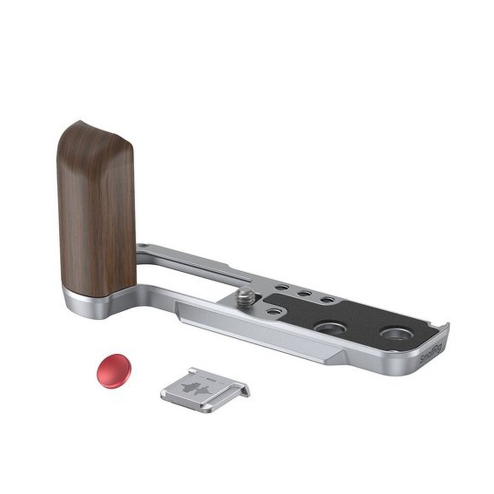 SmallRig 4804 Impugnatura a L in legno per Fujifilm X100VI / X100V, argento