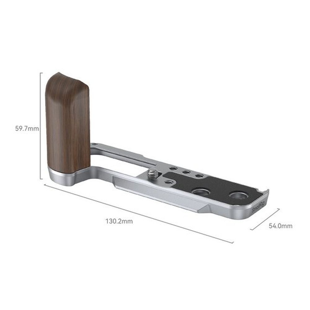 SmallRig 4804 Impugnatura a L in legno per Fujifilm X100VI / X100V, argento