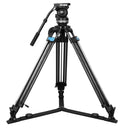 Sirui Twin-Leg Video Tripod 75mm Half-Bowl + VHS10 Professional Fluid Head