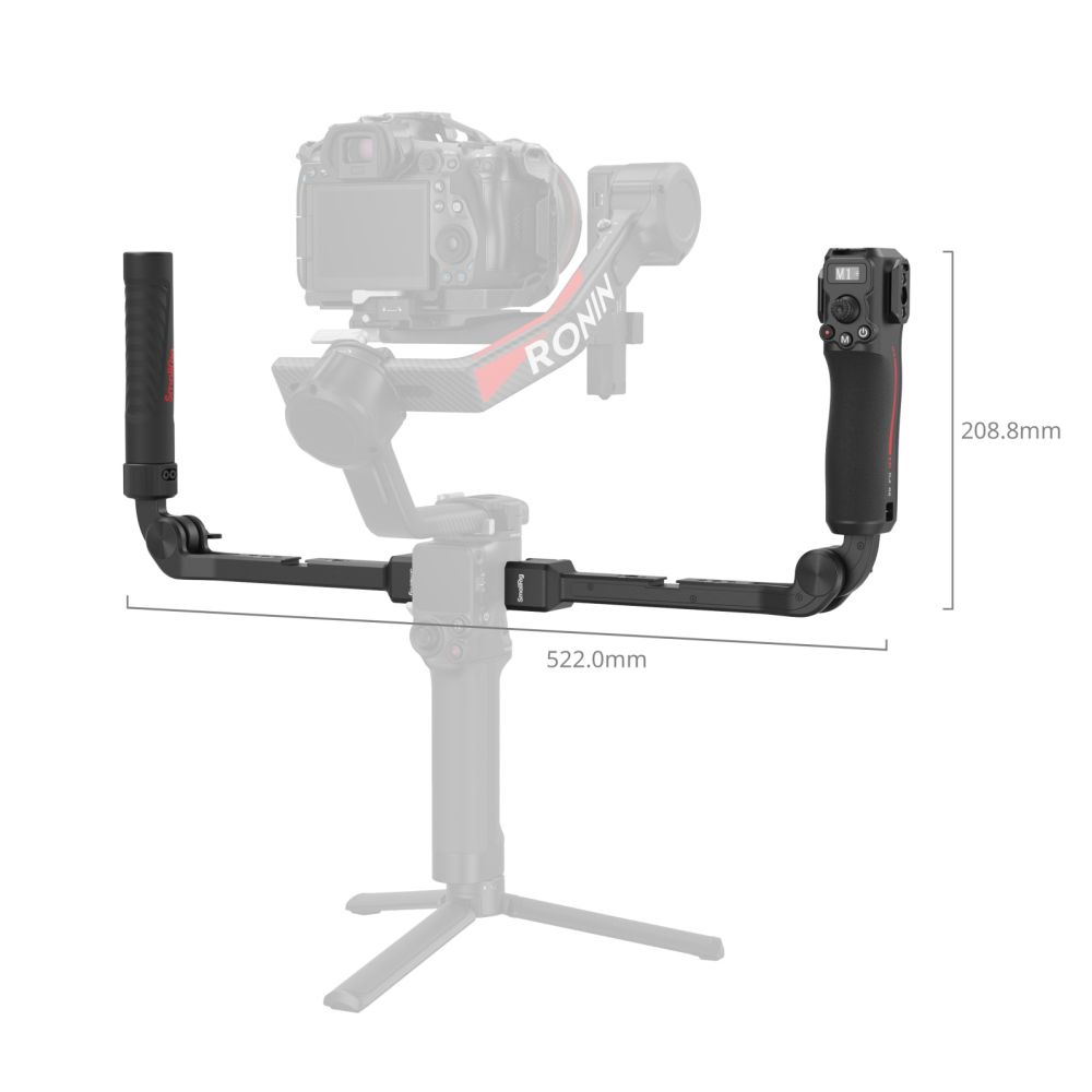 SmallRig 4327 Impugnatura doppia di controllo della messa a fuoco per la serie DJI RS