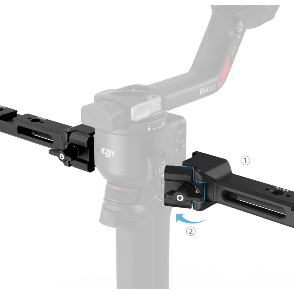 SmallRig 4327 Impugnatura doppia di controllo della messa a fuoco per la serie DJI RS