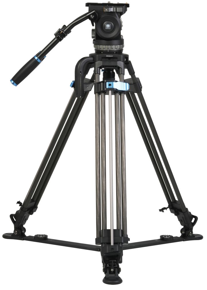 Sirui Twin-Leg Video Tripod 100mm Half-Bowl + VHS18 Professional Fluid Head