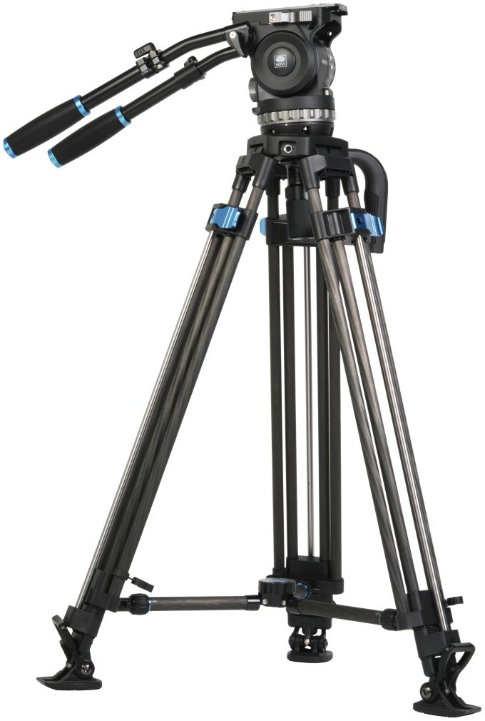 Sirui Twin-Leg Video Tripod 100mm Half-Bowl + VHS18 Professional Fluid Head