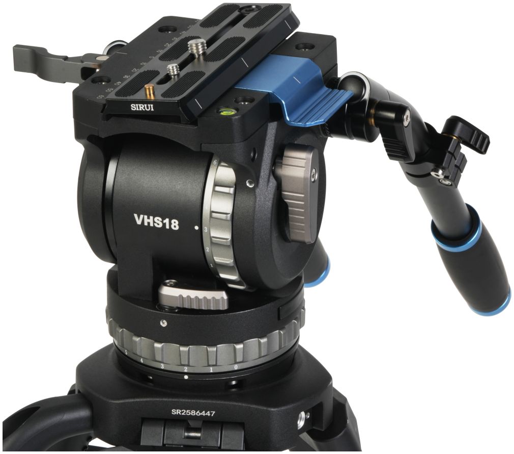Sirui Twin-Leg Video Tripod 100mm Half-Bowl + VHS18 Professional Fluid Head