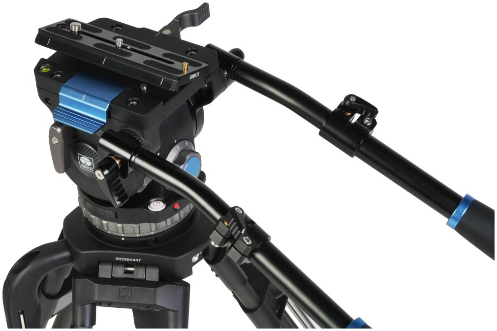 Sirui Twin-Leg Video Tripod 100mm Half-Bowl + VHS18 Professional Fluid Head