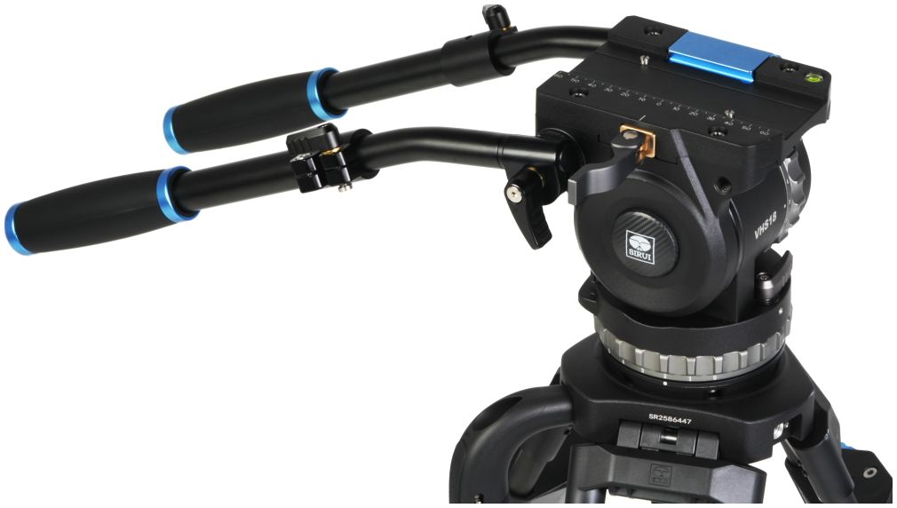 Sirui Twin-Leg Video Tripod 100mm Half-Bowl + VHS18 Professional Fluid Head