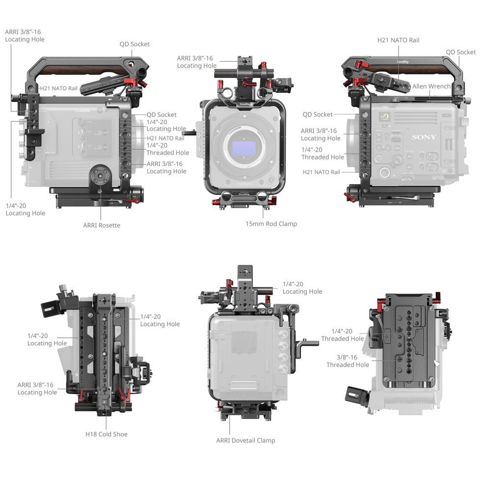 Kit gabbia SmallRig 4571 per Sony BURANO