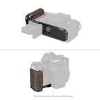 SmallRig 4801 Piastra di montaggio a L con impugnatura in legno per Nikon Z f