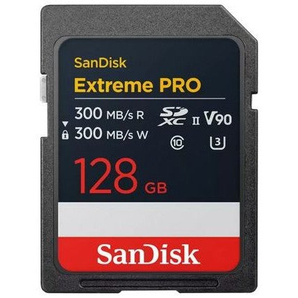SanDisk SDXC Extreme Pro 128GB 300MB/s V90 UHS-II