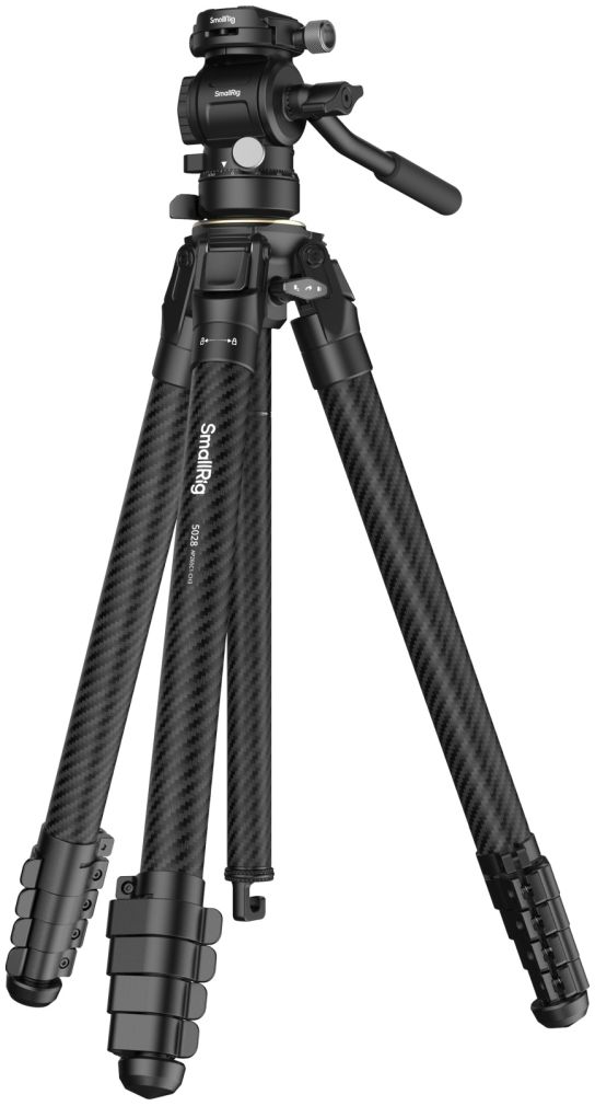 SmallRig 5028 Kit treppiede da viaggio portatile in fibra di carbonio
