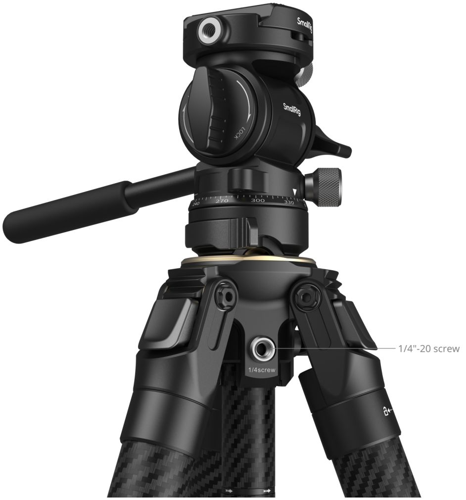 SmallRig 5028 Kit treppiede da viaggio portatile in fibra di carbonio