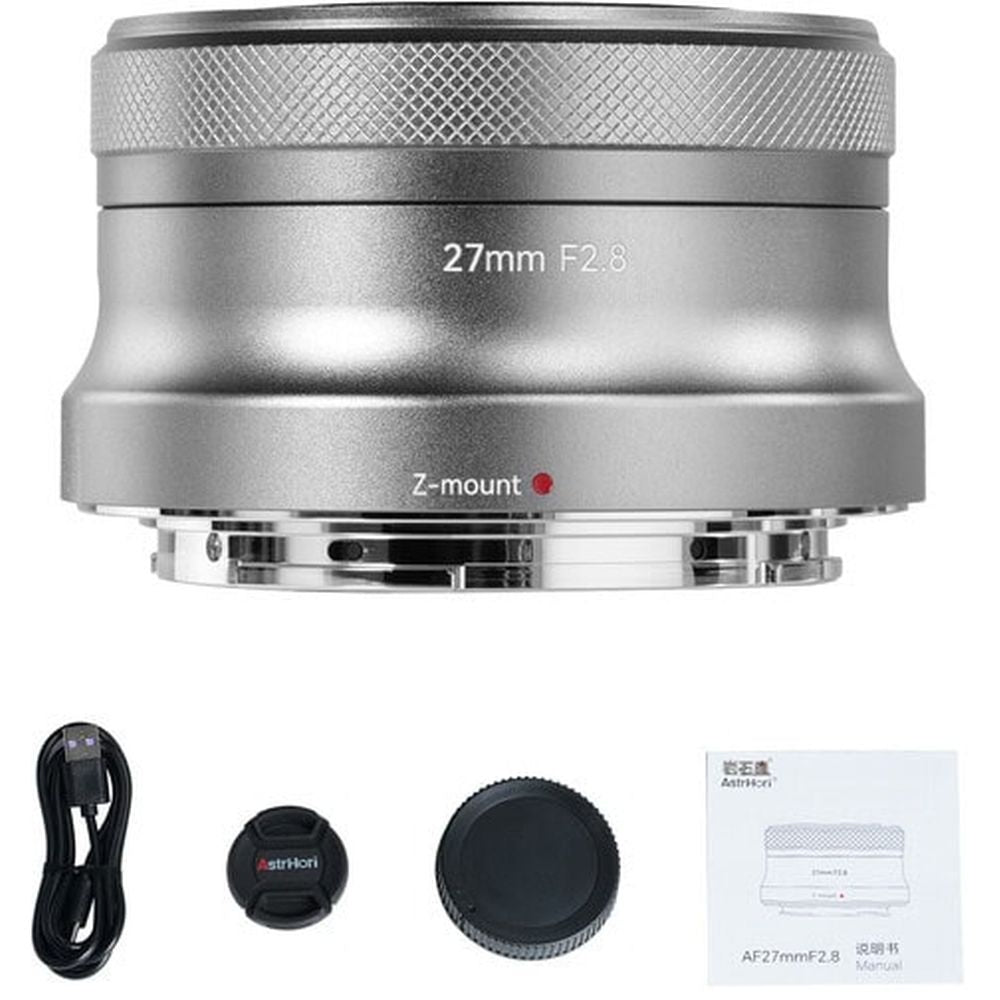 AstrHori 27mm f/2.8 II Nikon Z (APS-C) Autofocus argento