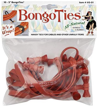 Cravatte Bongo tutte rosse 10 pezzi