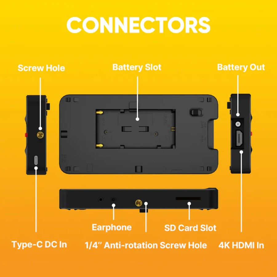 Osee T5+ 5.5" 4K-HDMI On-Camera Monitor Kit - 1000 nits