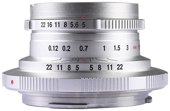 Laowa 15mm f/5 Cookie FF Canon RF (argento)