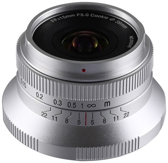 Laowa 15mm f/5 Cookie FF Sony FE (Auto Aperture - silver)