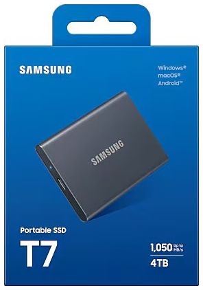 Samsung Portable SSD T7 4TB Titan Grey