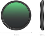 SmallRig 5169 Filtro magnetico VND da 67mm ND64-ND400 (6-9 stop)