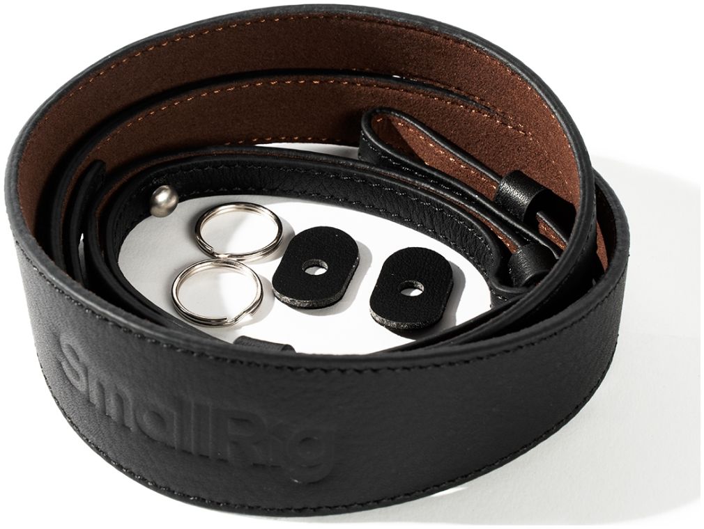 SmallRig 5208 Tracolla universale in pelle per fotocamera (nero)