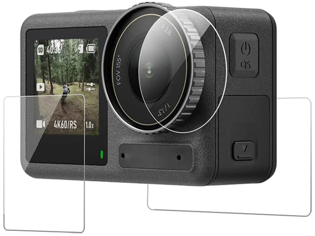 Telesin Set di protezioni per lo schermo del vetro DJI Osmo Action 5 - adatto per la custodia