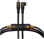 Tether Tools TetherPro Optima 10G USB-C, 15' (4.6m), straight to right black