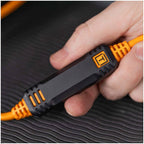 Tether Tools TetherPro Optima 10G USB-C, 15' (4.6m), straight black