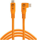 Tether Tools TetherPro Optima 10G USB-C, 6' (1.8m), straight to right orange