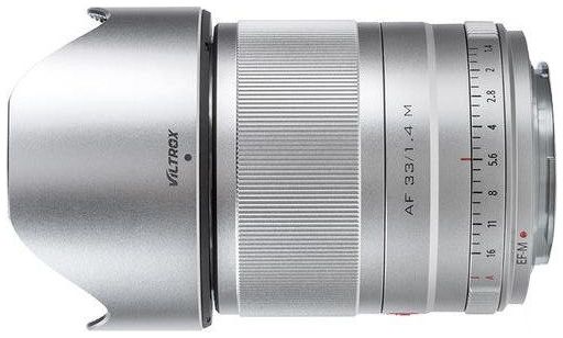 Viltrox AF 33mm f/1.4 AF Fujifilm X-attacco argento