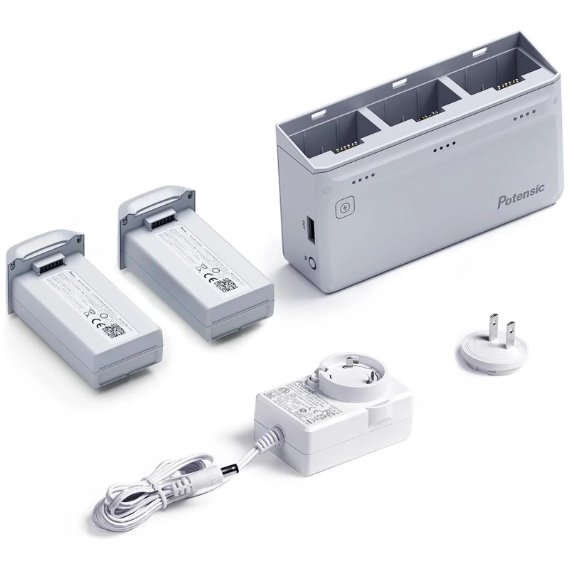Hub di ricarica Potensic Atom + 2 batterie