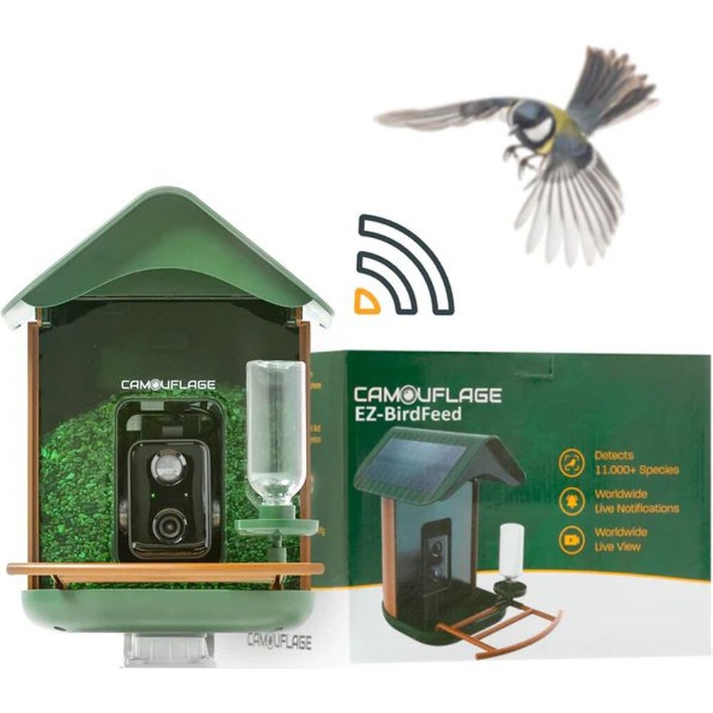 Videocamera mimetica per animali selvatici EZ-BirdFeed