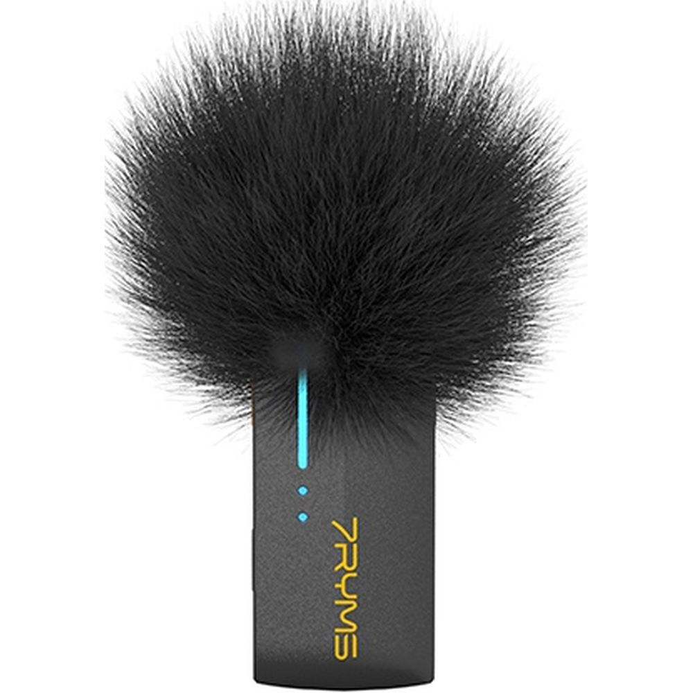 7RYMS Microfono wireless iRay DW40 con 4 trasmettitori, nero