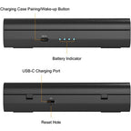 7RYMS Microfono wireless iRay DW40 con 4 trasmettitori, nero