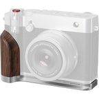 SmallRig 5265 Piastra di montaggio a L con impugnatura in legno per Fujifilm GFX 100RF (argento)