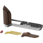 SmallRig 5265 Piastra di montaggio a L con impugnatura in legno per Fujifilm GFX 100RF (argento)