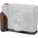 SmallRig 5266 Piastra di montaggio a forma di L con impugnatura in legno per Fujifilm GFX 100RF (nero)