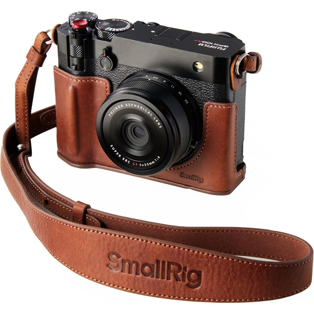 SmallRig 5268 Kit custodia in pelle per Fujifilm GFX 100RF (marrone)