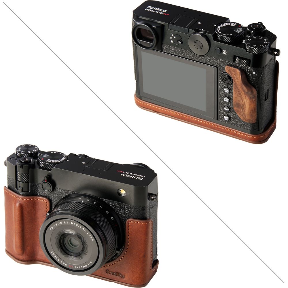 SmallRig 5268 Kit custodia in pelle per Fujifilm GFX 100RF (marrone)