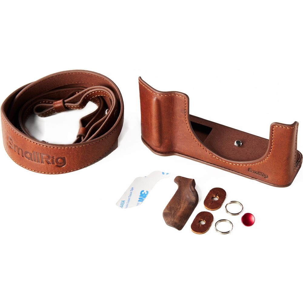 SmallRig 5268 Kit custodia in pelle per Fujifilm GFX 100RF (marrone)
