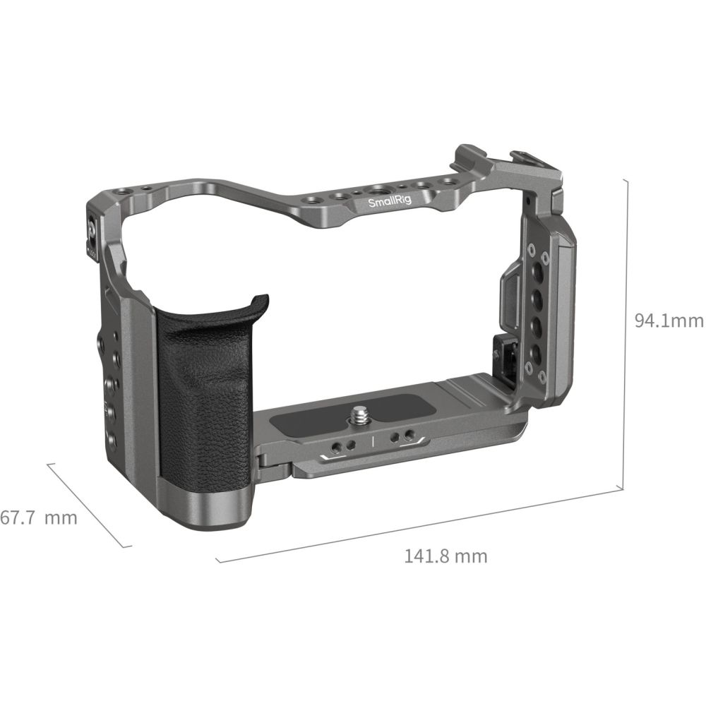 SmallRig 5198 Kit gabbia a sgancio rapido "HawkLock" con impugnatura in silicone per Sony Alpha 7C II / 7CR