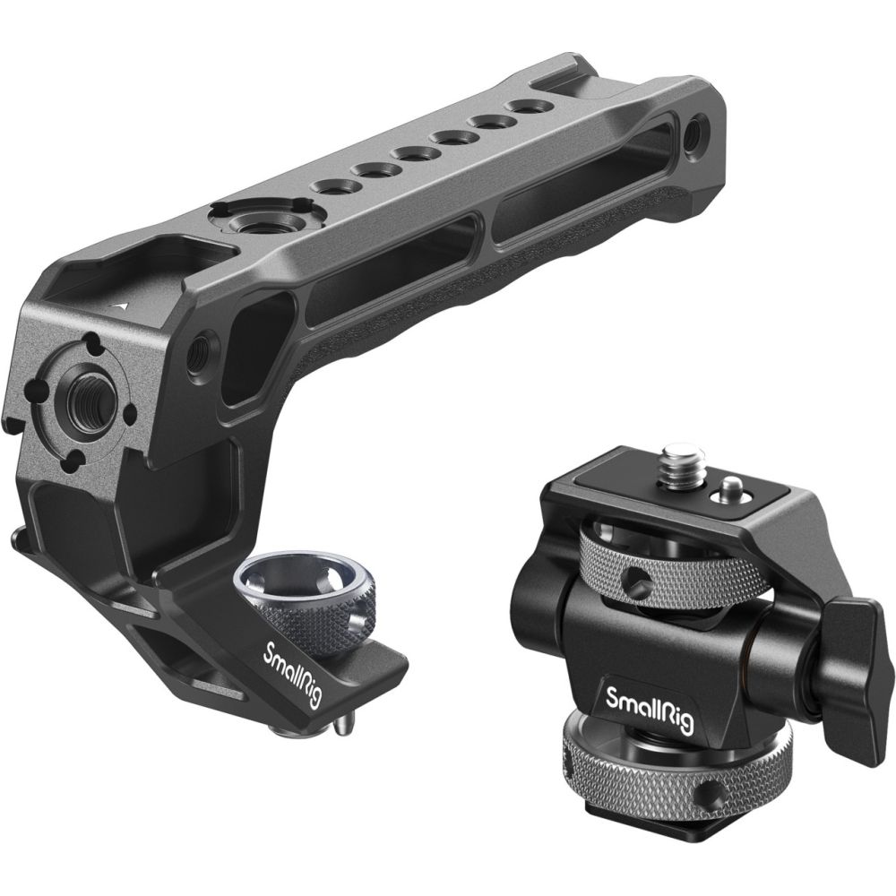 SmallRig 5322 Maniglia superiore con kit di supporto per monitor (compatibile con Cold Shoe)