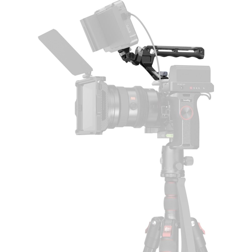 SmallRig 5323 Maniglia superiore con kit di supporto per monitor (compatibile con vite ARRI 3/8"-16)