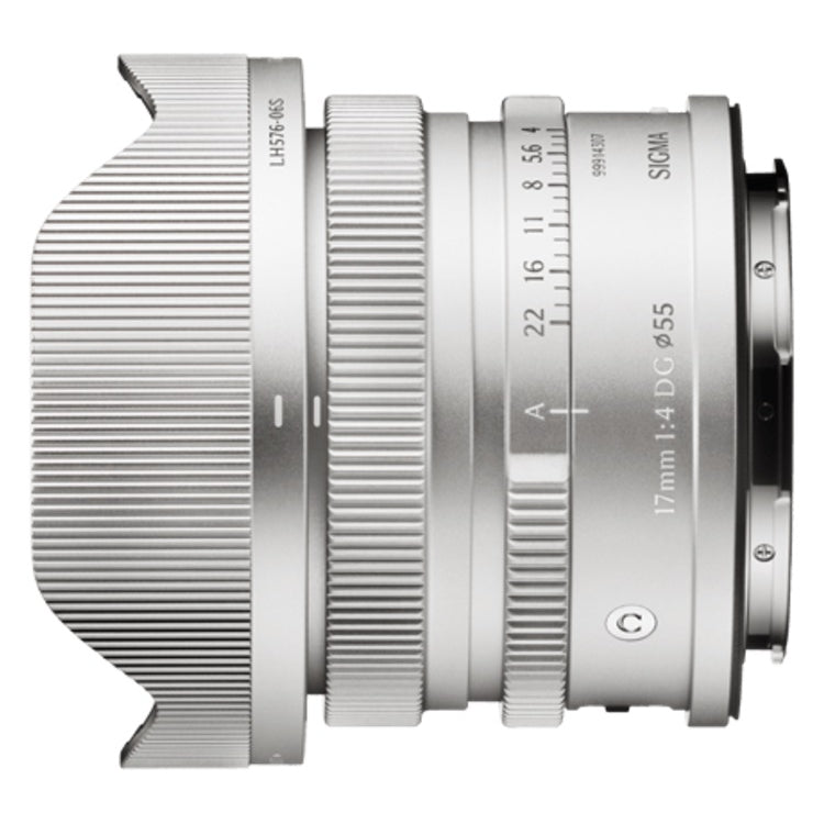 SIGMA 17mm f/4 DG Contemporary attacco L - Argento
