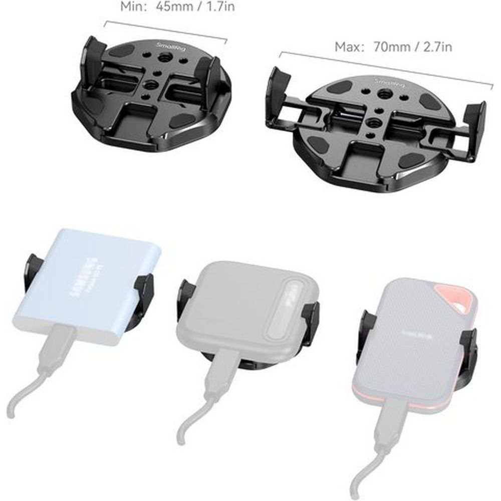 SmallRig 5157 Morsetto telefonico collegabile per SSD esterno