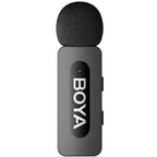 Boya BY-V10 V2.0 Microfono Lavalier Wireless per USB-C - 1 x TX e 1 x RX