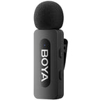 Boya BY-V10 V2.0 Microfono Lavalier Wireless per USB-C - 1 x TX e 1 x RX