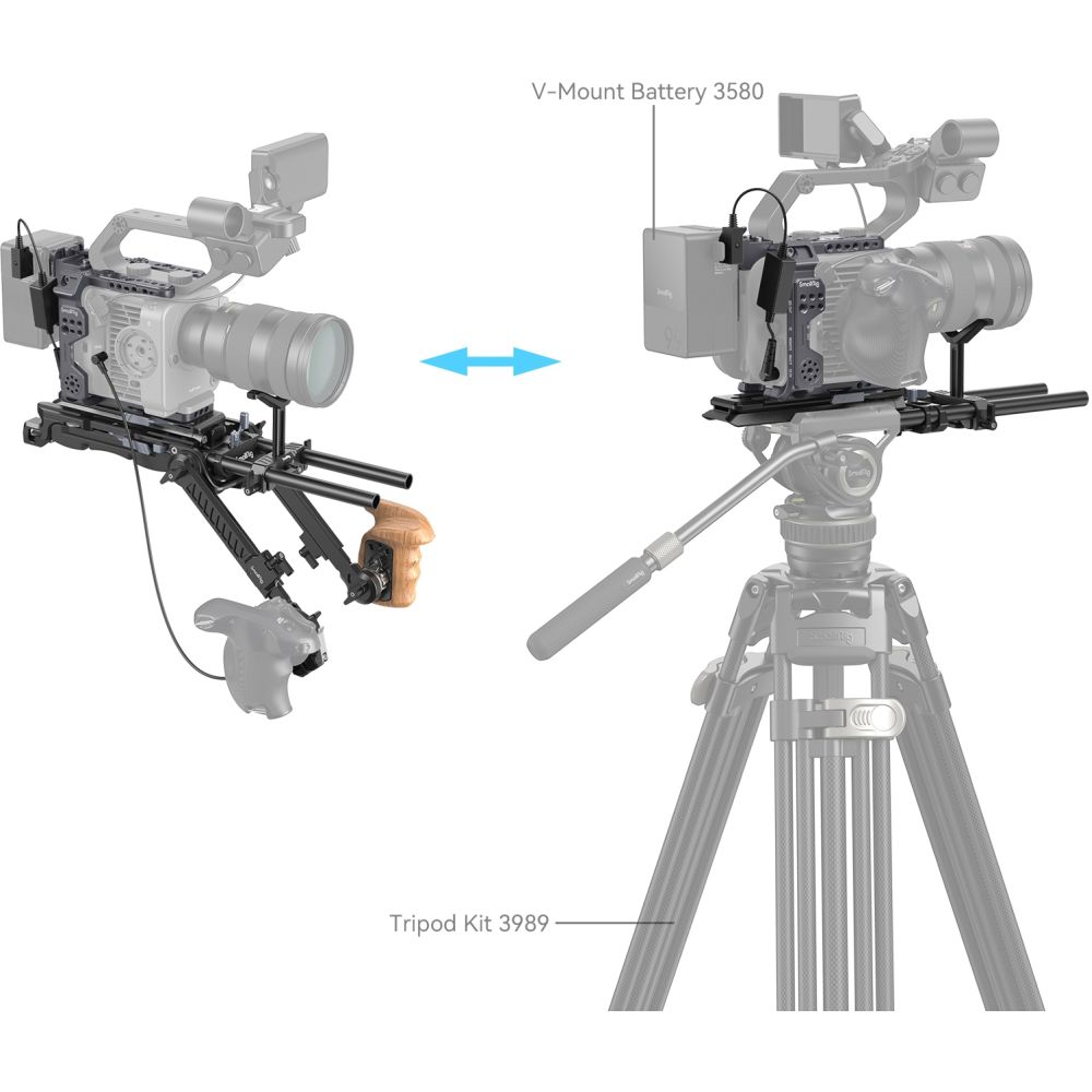 SmallRig 4125B Kit rig Schouder per Sony FX6