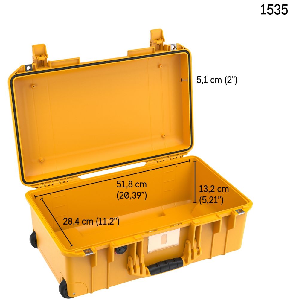 Peli 1535 Air Custodia protettiva gialla