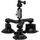 Leofoto LAC-05 Supporto a 3 ventose per videocamere d'azione
